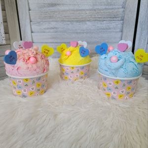 FAUX Full Size Sundaes Set of 3 Handmade